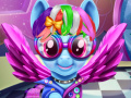 Spiel Regenbogenpony: Echte Haarschnitte Online