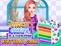 Spiel Vincy Kocht Regenbogen-Geburtstagskuchen Online