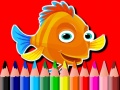 Spiel Zurück zur Schule: Fische Malbuch Online