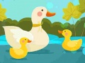 Spiel Mama Ente und Entenküken Puzzle Online