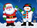 Spiel Weihnachtliches Schneemann Puzzle Online