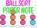 Spiel Ball Sortieren: Papiernotiz Online