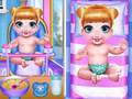 Spiel Prinzessin Neugeborene Zwillingsbabypflege Online