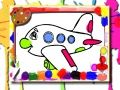 Spiel Flugzeug Malbuch Online