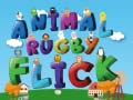 Spiel Tiere Rugby Flick Online