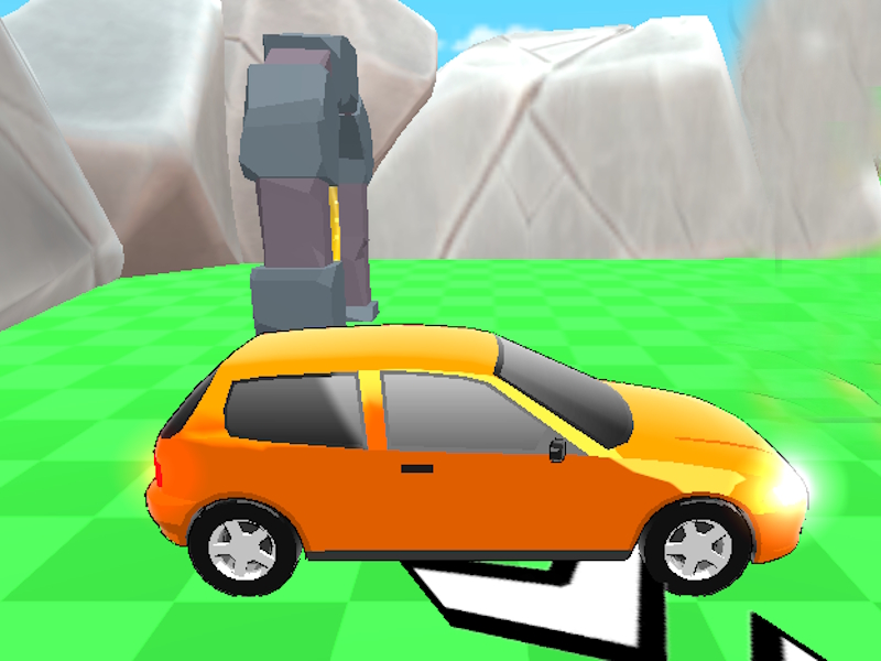 Spiel Obby: Training mit dem Auto Online
