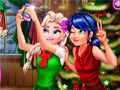 Spiel Marienkäfer und Elsa Weihnachts-Selfie Online