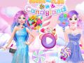Spiel Barbie und Elsa im Süßigkeitenland Online