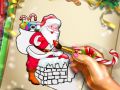 Spiel Weihnachtliches Ausmalen mit dem Weihnachtsmann Online
