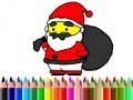Spiel Zurück zur Schule: Weihnachtsmann Ausmalen Online
