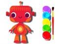 Spiel Zurück zur Schule: Roboter Malbuch Online
