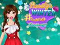 Spiel Schönheits Winter Hashtag Herausforderung Online