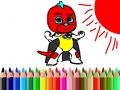 Spiel Zurück zur Schule: Masken Jungen Malbuch Online