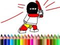 Spiel Zurück zur Schule: Helden Malbuch Online