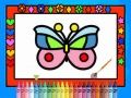 Spiel Färben und Dekorieren von Schmetterlingen Online