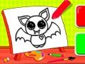Spiel Einfache Kindercolorierung: Fledermaus Online