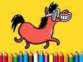 Spiel Zurück zur Schule: Pony Malbuch Online