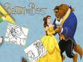 Spiel Malbuch Die Schöne und das Biest Online