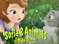 Spiel Sofia und Tiere Puzzle Online