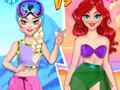 Spiel Sommer gegen Winter Prinzessinnen Kampf Online