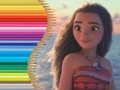 Spiel Malbuch für Moana Online