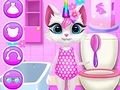 Spiel Tägliche Pflege des Einhorn-Kittens Online
