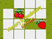 Spiel Gedächtnis und Vokabular der Früchte Online