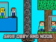 Spiel Rette Obby und Noob Zwei-Spieler Online