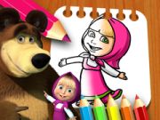 Spiel Malbuch Masha und der Bär Online Spiel Malbuch Masha und der Bär Online