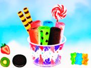 Spiel DIY-Eisrollenkegel Online