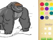 Spiel Zootiere Malbuch für Kinder Online