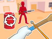 Spiel Stickman Archer: Schießen von Pfeilen auf Reds Online