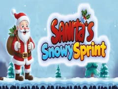 Spiel Der verschneite Sprint des Weihnachtsmanns Online