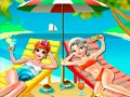 Spiel Elsa und Anna Strand-Selfie Online