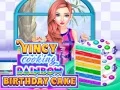 Spiel Vincy Kocht Regenbogen-Geburtstagskuchen Online