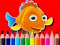 Spiel Zurück zur Schule: Fische Malbuch Online