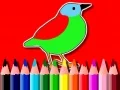 Spiel Zurück zur Schule: Vögel Malbuch Online