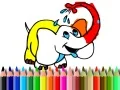 Spiel Zurück zur Schule: Elefanten malen Online