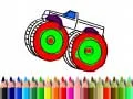 Spiel Zurück zur Schule: Monstertruck Ausmalen Online