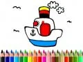 Spiel Zurück zur Schule: Boot Malbuch Online