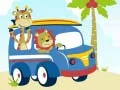 Spiel Süße Tiere mit Autos: Unterschied finden Online