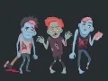 Spiel Zombies und Skelette Ausmalen Online