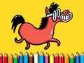 Spiel Zurück zur Schule: Pony Malbuch Online