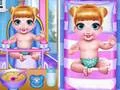 Spiel Prinzessin Neugeborene Zwillingsbabypflege Online