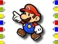 Spiel Zurück zur Schule: Mario Ausmalen Online