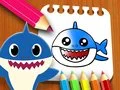 Spiel Baby Shark Malbuch Online