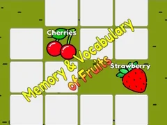 Spiel Gedächtnis und Vokabular der Früchte Online