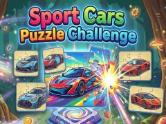 Spiel Sportwagen-Puzzle-Herausforderung Online