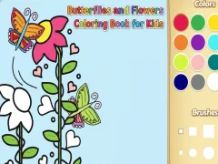 Spiel Malbuch mit Schmetterlingen und Blumen für Kinder Online Spiel Malbuch mit Schmetterlingen und Blumen für Kinder Online