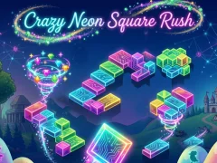 Spiel Verrückter Neon-Square-Rush Online